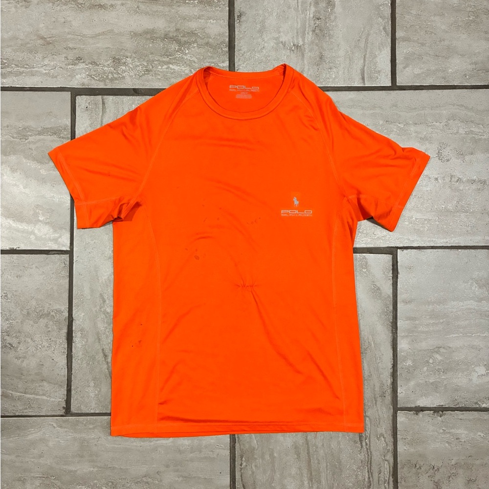 Ralph Lauren Orange Performance Short-Sleeve Tee Size Medium